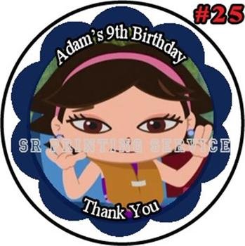 Birthday Invitation Little Einsteins Thank You Card Sticker Candy