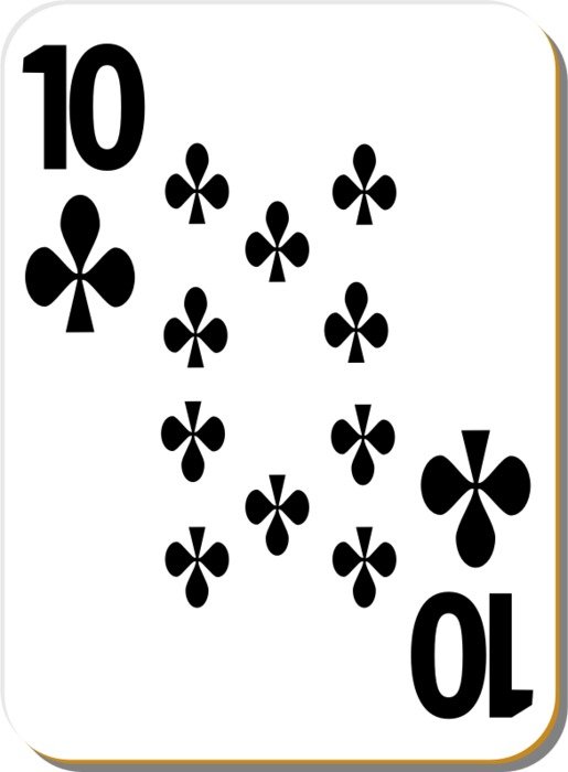 Clubs Playing Cards Clip Art N5