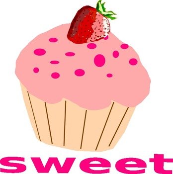 Strawberry Cupcake Clip Art