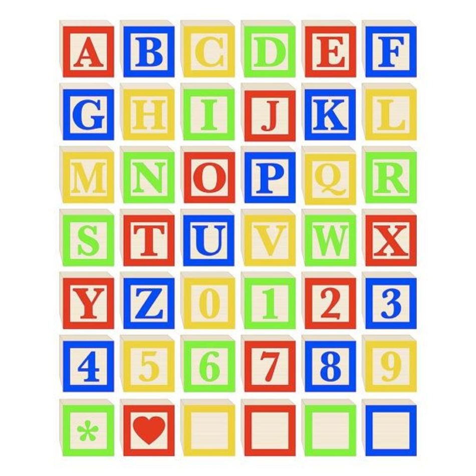 Number Baby Blocks Clip Art