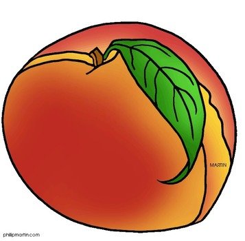 Georgia Peach Clip Art N22