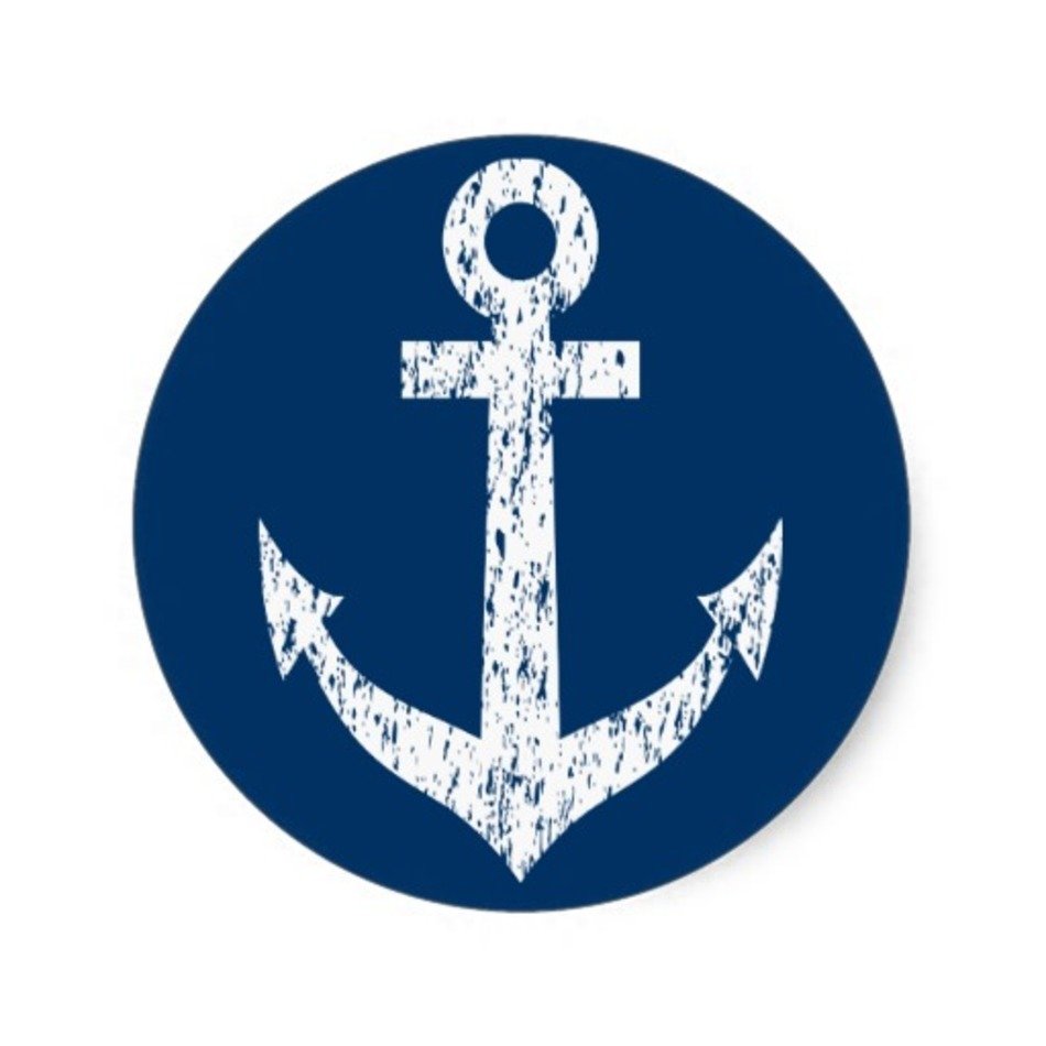 Navy Blue Anchor free image download