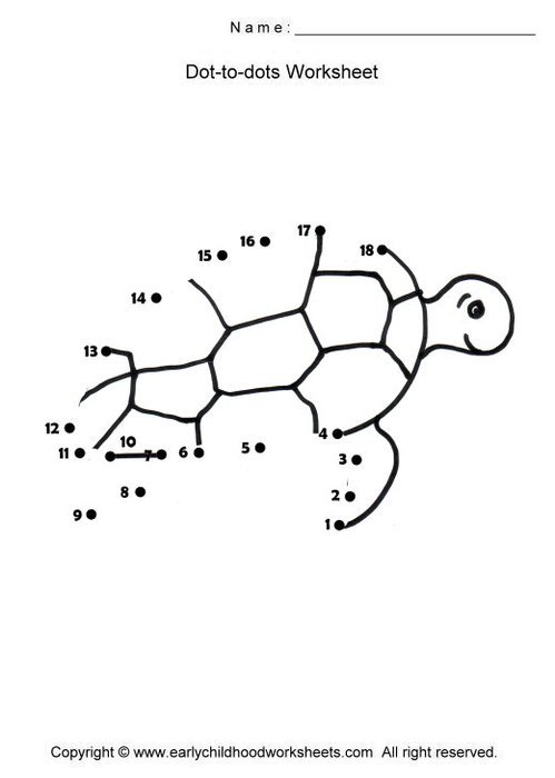 Connect Dots Worksheets
