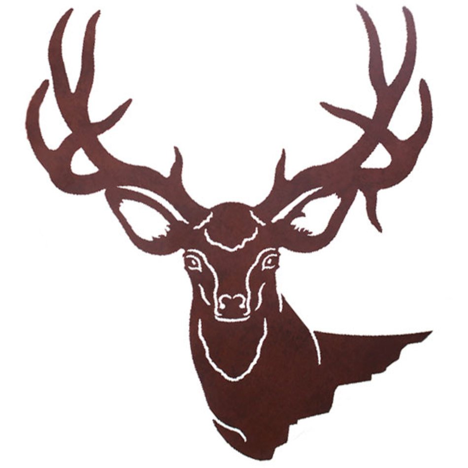 Mule Deer Head Clip Art