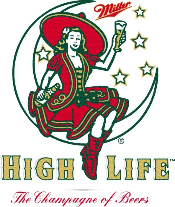 Miller High Life Girl drawing