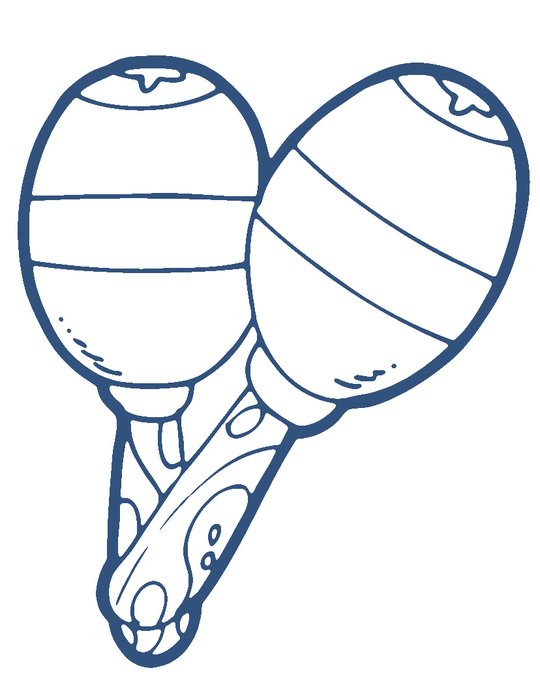 black and white picture of musical maracas