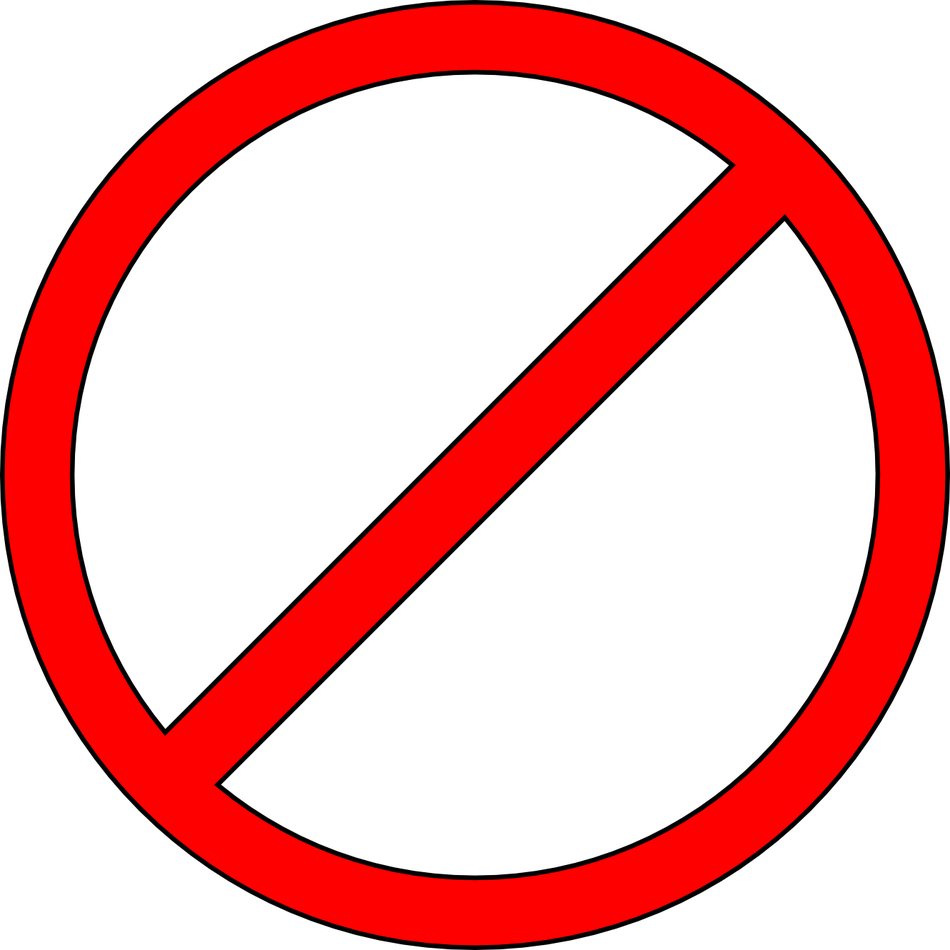 prohibition sign as picture
