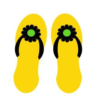Free Summer Clip Art Flip Flops N2