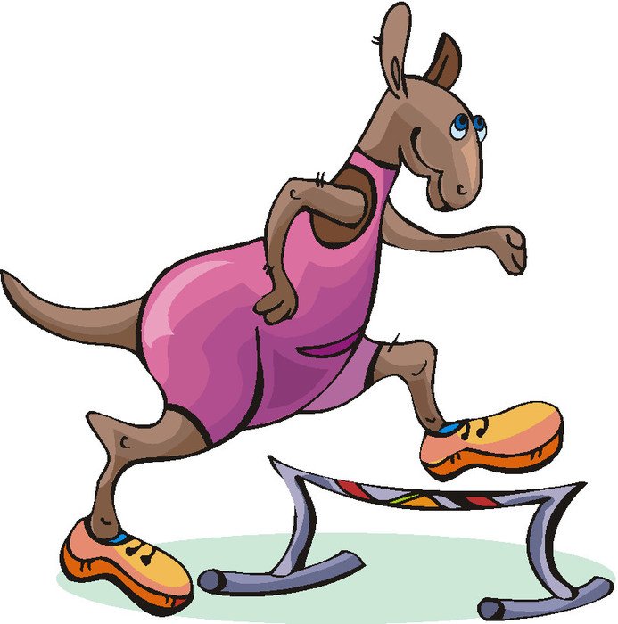 image of a kangaroo in a pink suit