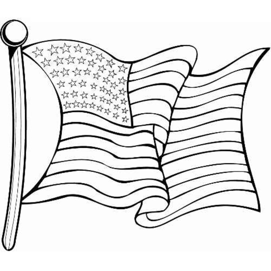 Black And White American Flag N3