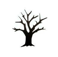 Simple Bare Tree Silhouette Clip Art