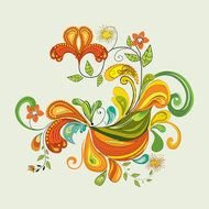 Drawing of Abstract Flowers