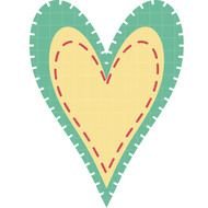 three hearts in one on a white background