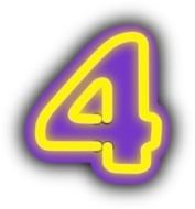 Number 4 Clip Art N26