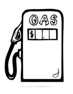 Gas Pump Coloring Page