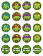 Teenage Mutant Ninja Turtles Cupcake Toppers N5