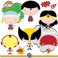Super Heroes Clip Art Cute Perfect For By YenzArtHaut $5