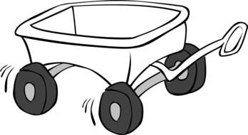 Black And White Wagon drawing