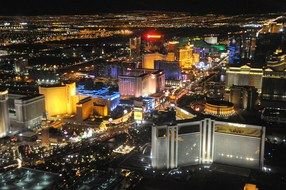 night photography of the Las Vegas