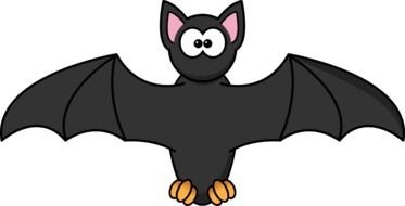 drawn funny cartoon bat