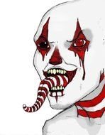 portrait of wicked clown