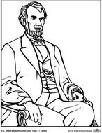 President Abraham Lincoln Coloring Pages