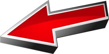 Left 3D Arrow clipart