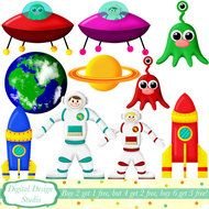 Girl Astronaut Clip Art N4