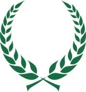 Roman Olive Branch Wreath Vector Clip Art