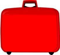 Red Suitcase Clip Art