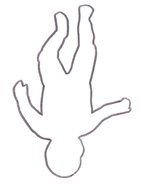 outlined body silhouette