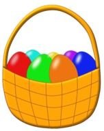 Easter orange Basket drawing