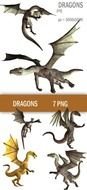 clipart of medieval dragons