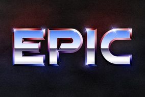 Epic Metal Text Effect darwing