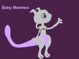 Baby Mewtwo drawing