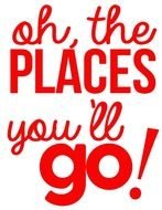 Dr Seuss The Places Youll Go Quotes drawing