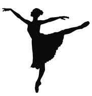 nice Ballerina Silhouette drawing