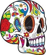 Sugar Skull Clip Art N17