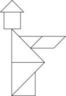 Black and white drawing of the large figures clipart