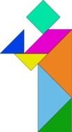 colorful tangram puzzle