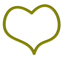green Heart Frame drawing