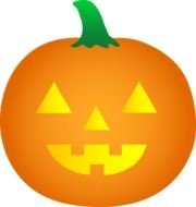 orange Halloween Pumpkin Clip Art