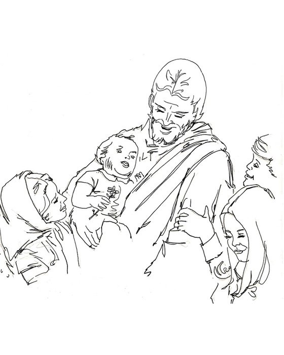 Jesus Clip Art Black And White N8