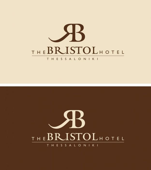 Logo of Bristol Hotel in various colors