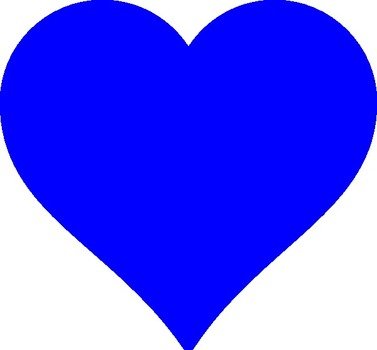 Blue Heart Clip Art N37
