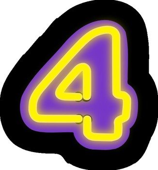 Number 4 Clip Art N26