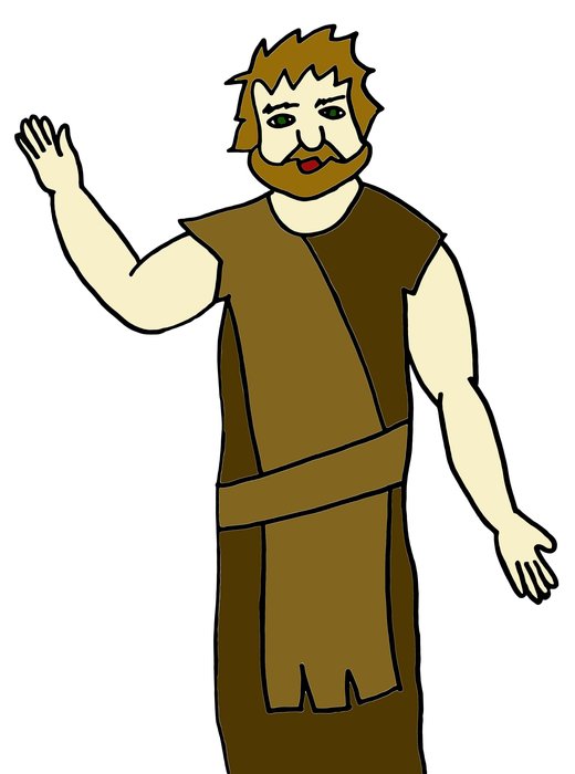 drawn baptizing John