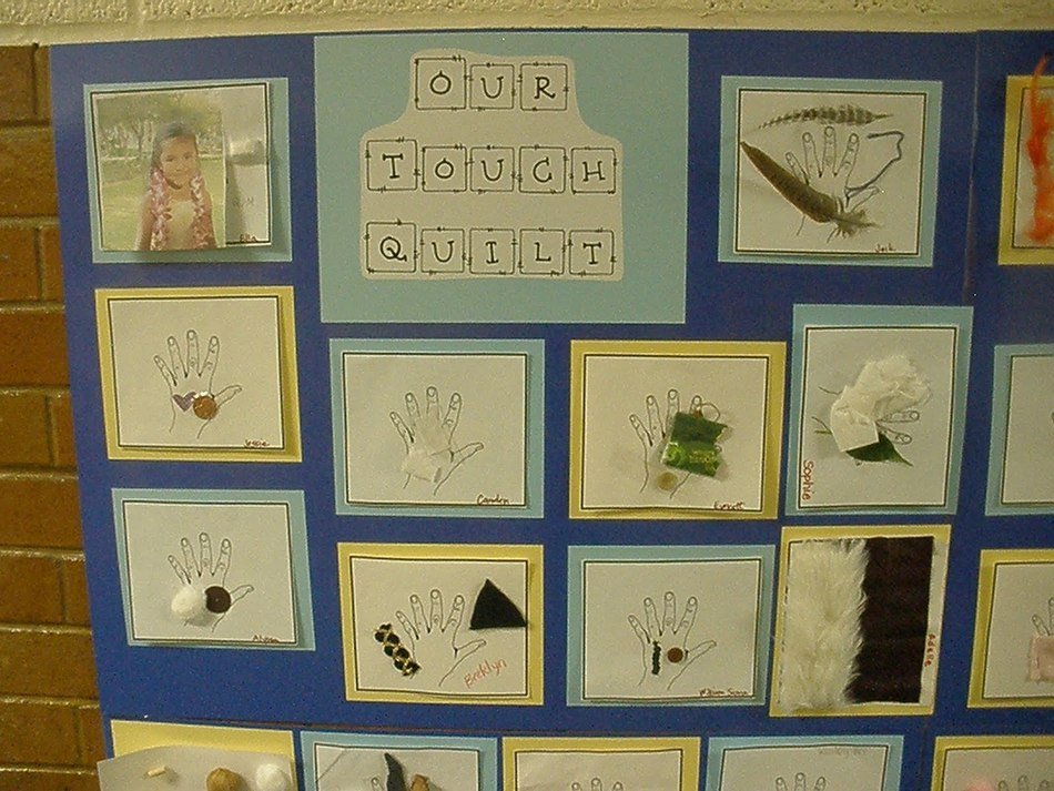 Our Touch Quilt on the wall