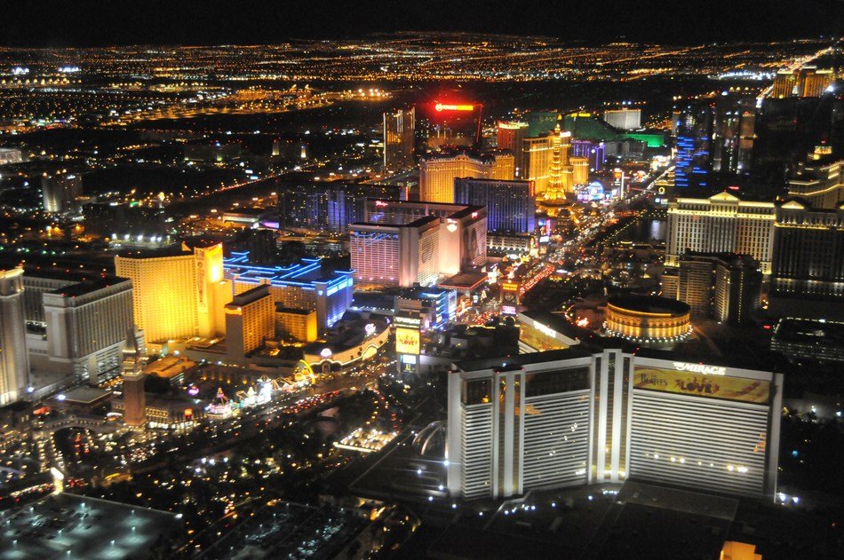 night photography of the Las Vegas