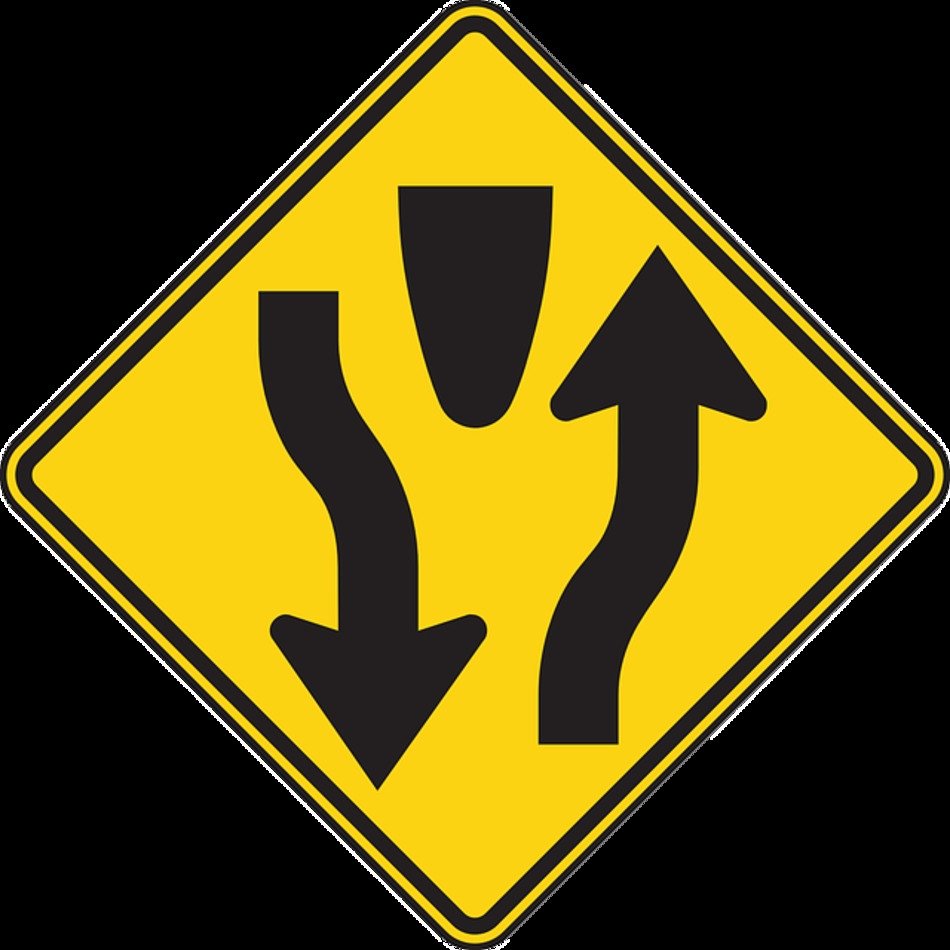 1 warning. Off Road sign. Tourists Road sign Nirvana 666